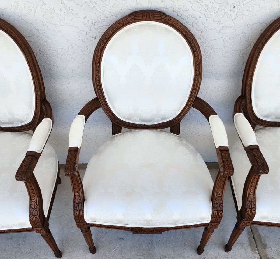 French Louis XVI Dining Chairs Set of 4