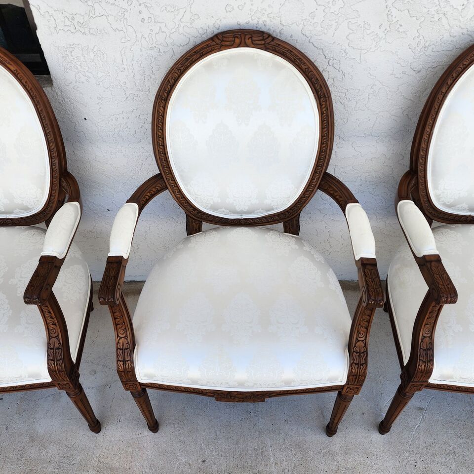 French Louis XVI Dining Chairs Set of 4