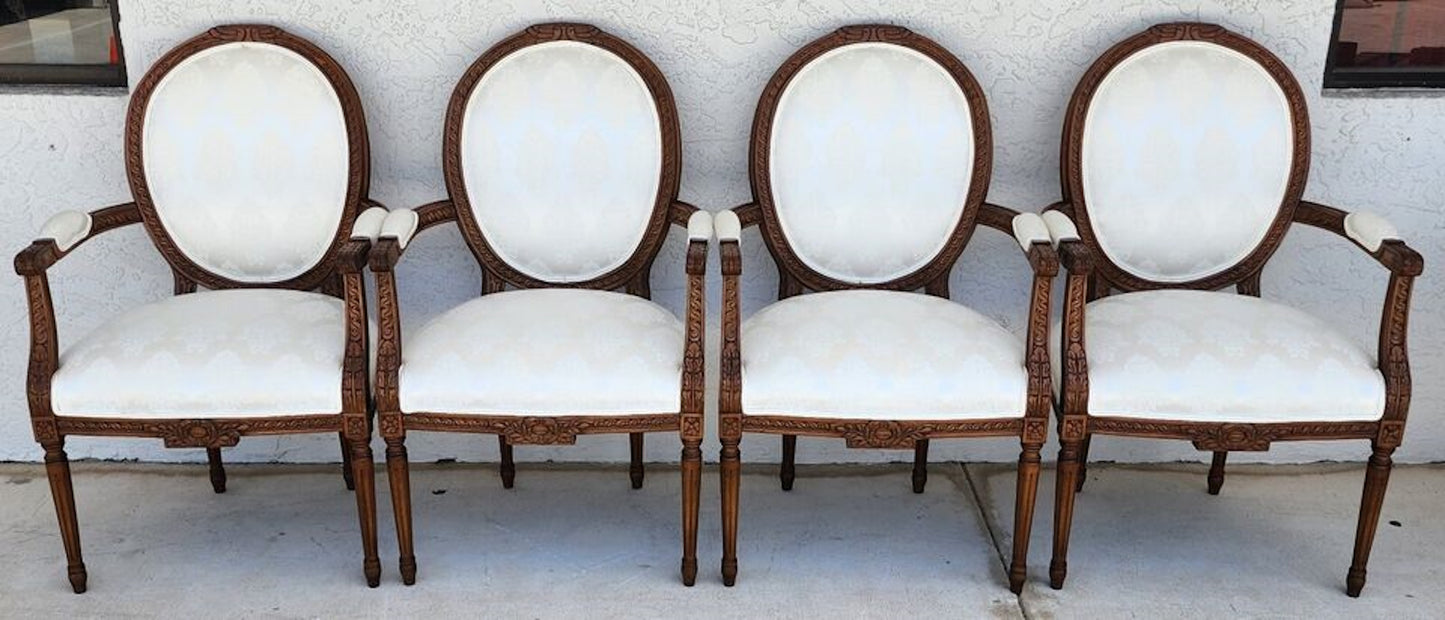 French Louis XVI Dining Chairs Set of 4