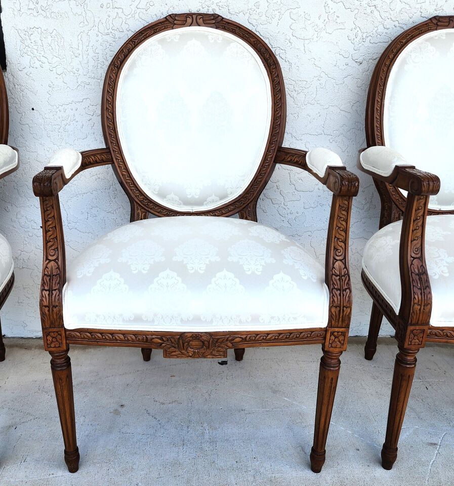 French Louis XVI Dining Chairs Set of 4