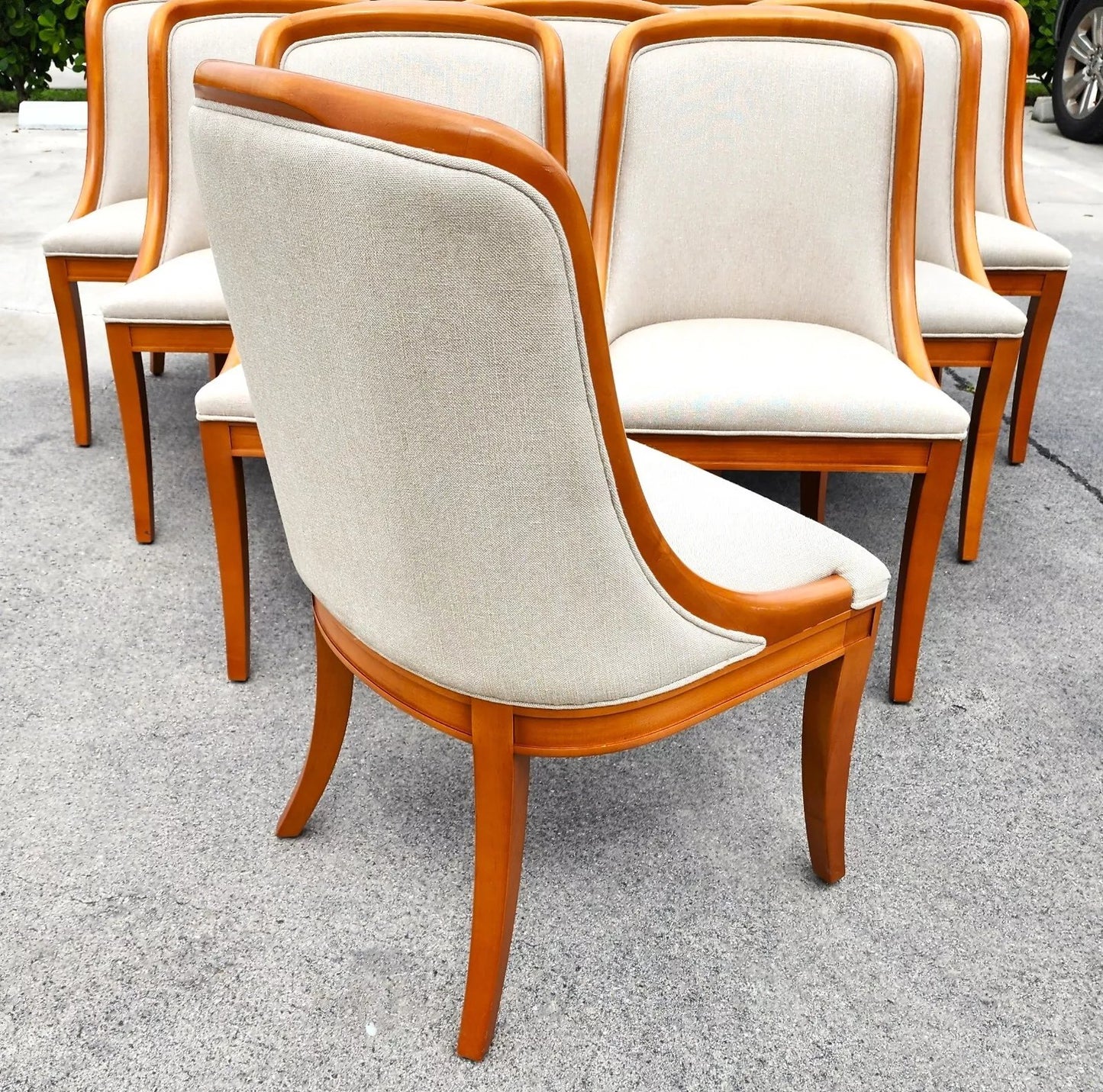 Italian Style Yacht Dining Chairs Set of 10