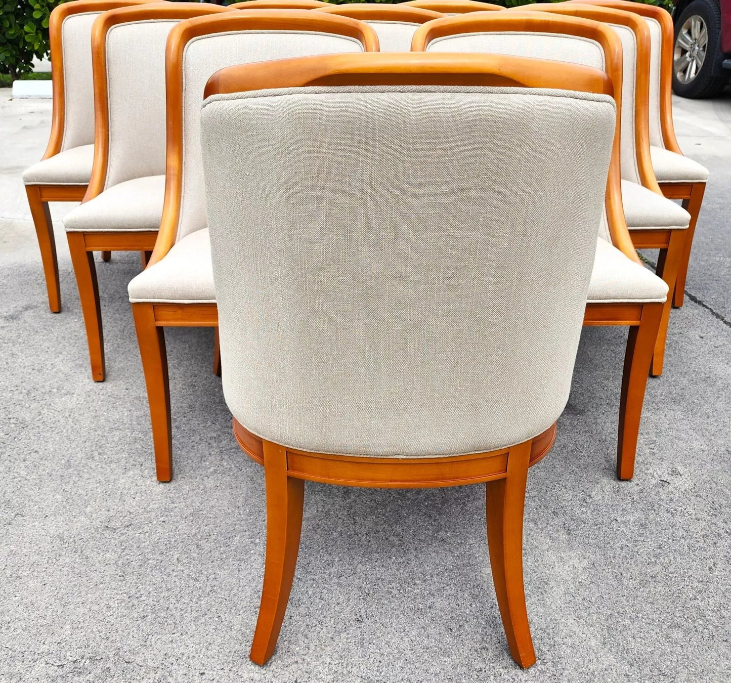 Italian Style Yacht Dining Chairs Set of 10