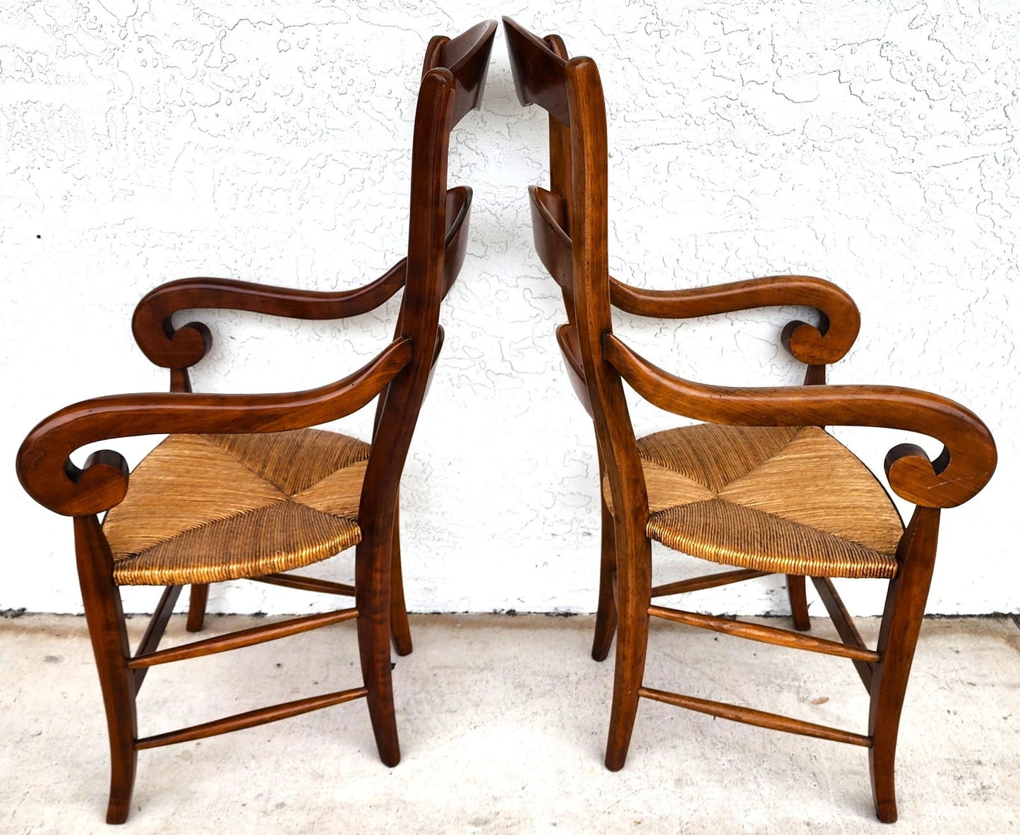 Vintage French Country Dining Chairs Set of 8