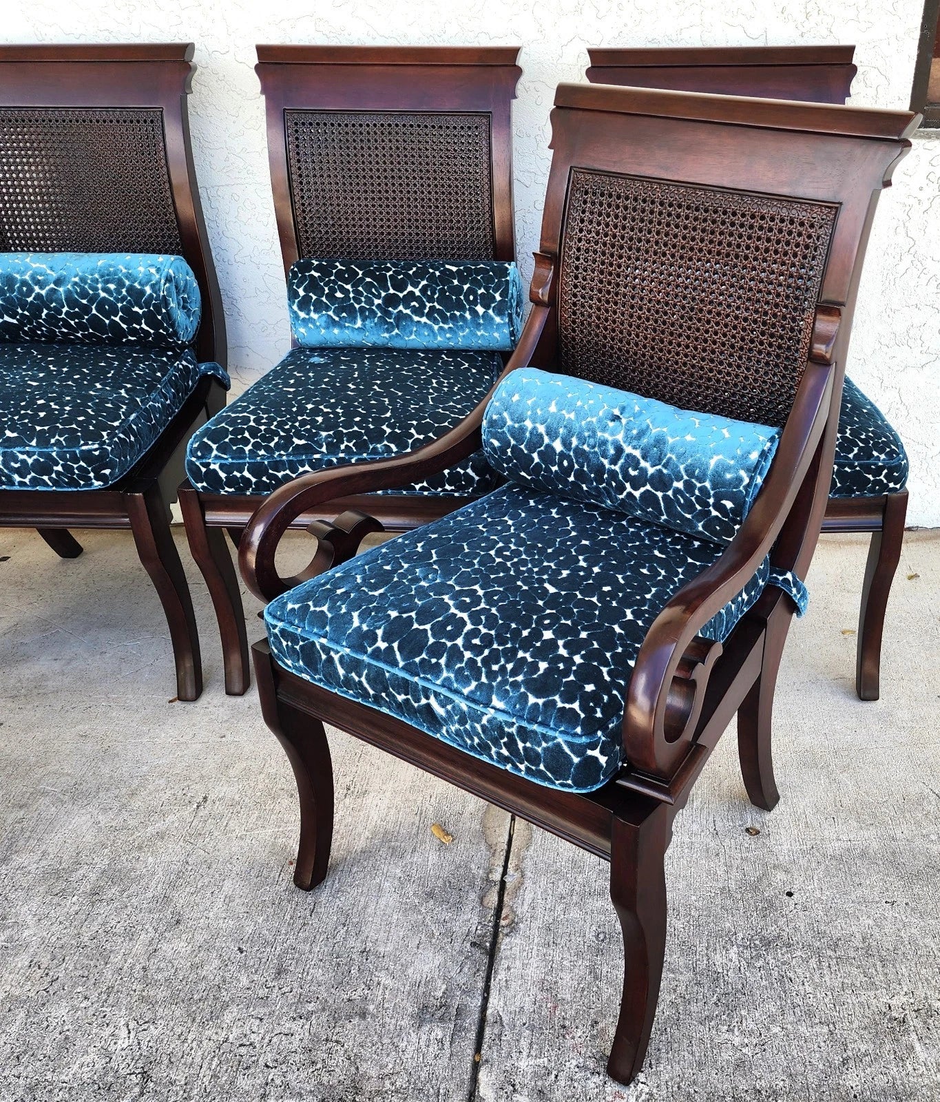 Stanley British Colonial Dining Chairs American Craftsman Collection Set of 6