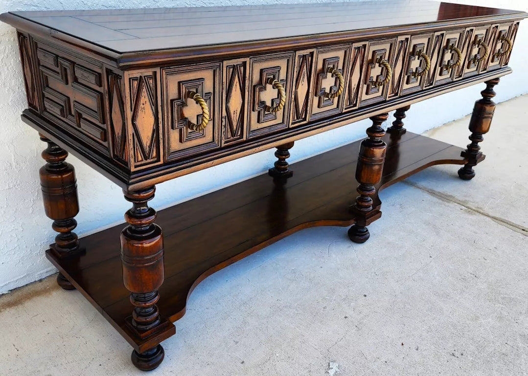 Century Furniture Console Buffet Sofa Table Beach House