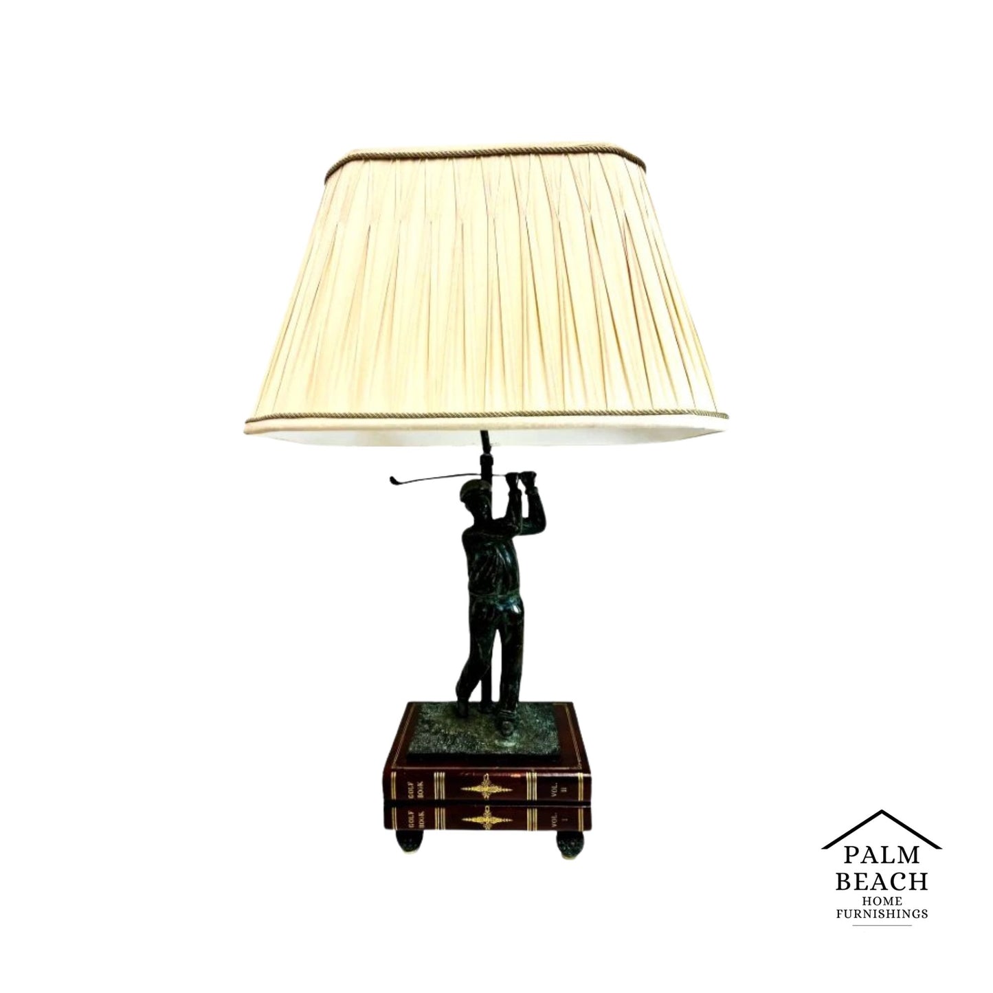 Maitland Smith Bronze Golfer Table Lamp