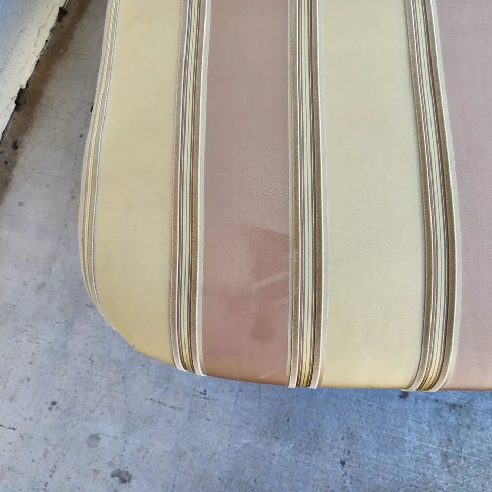 Antique Walnut Cane Chaise Lounge