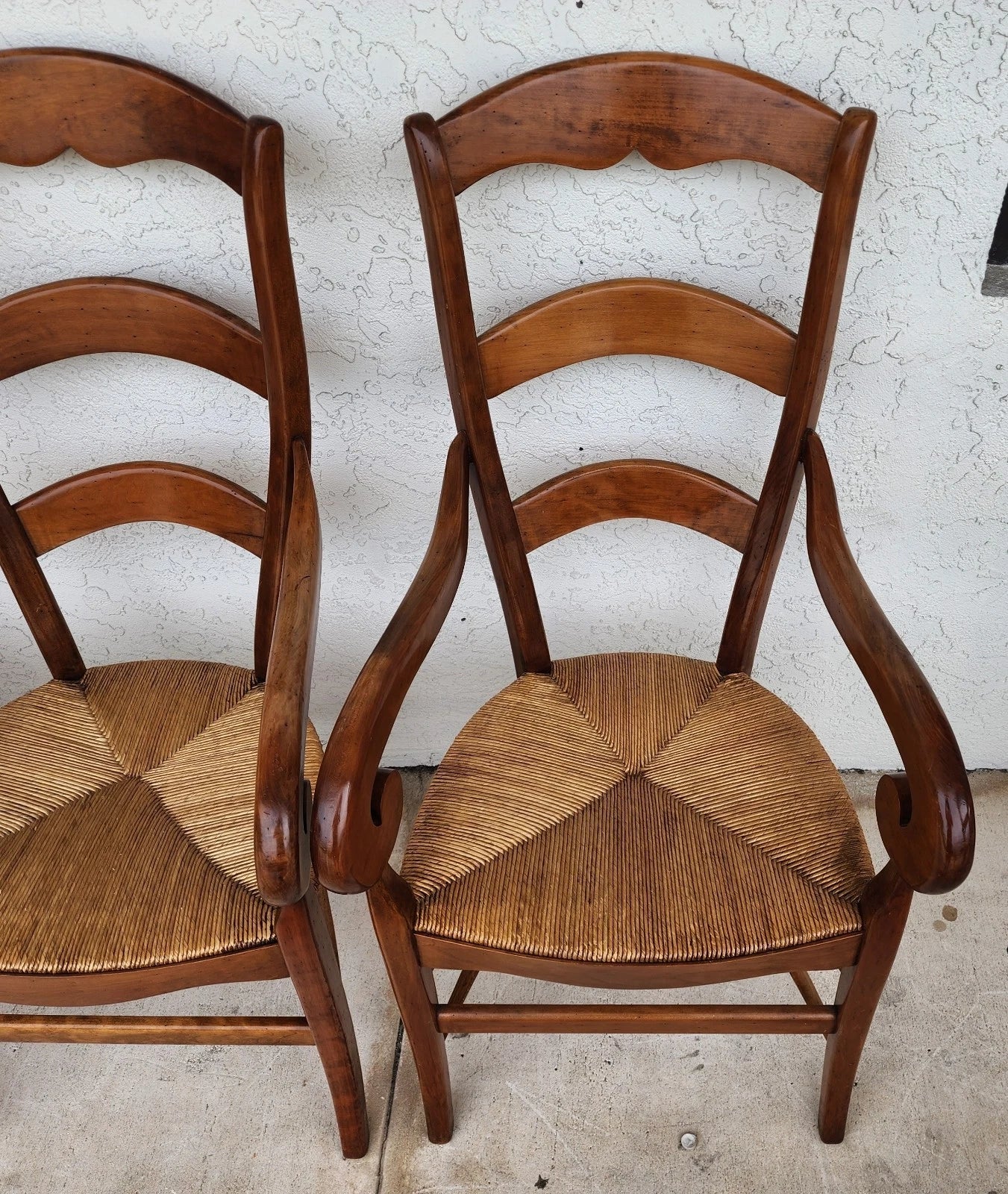 Vintage French Country Dining Chairs Set of 8
