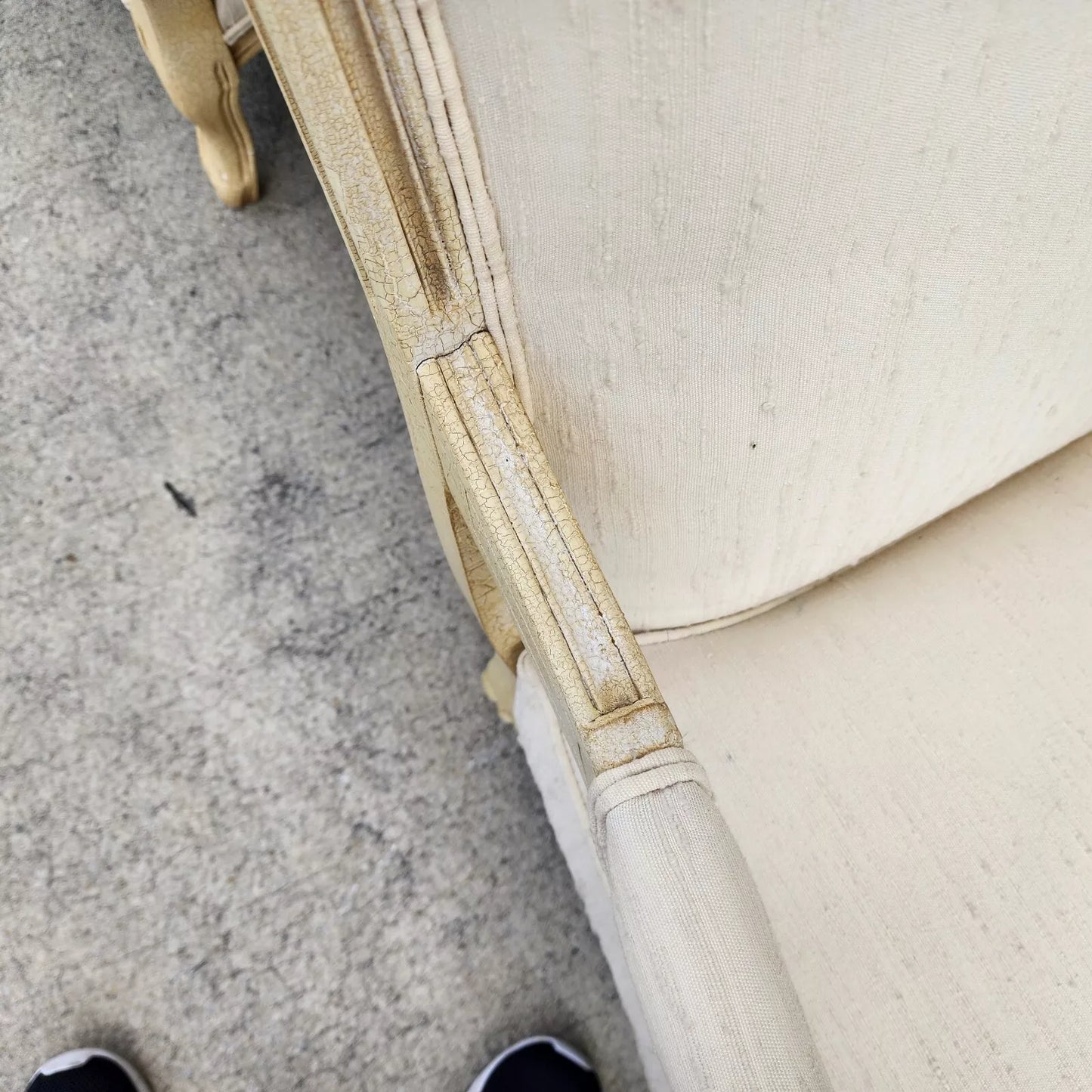 Drexel Heritage Louis XV French Armchairs Linen