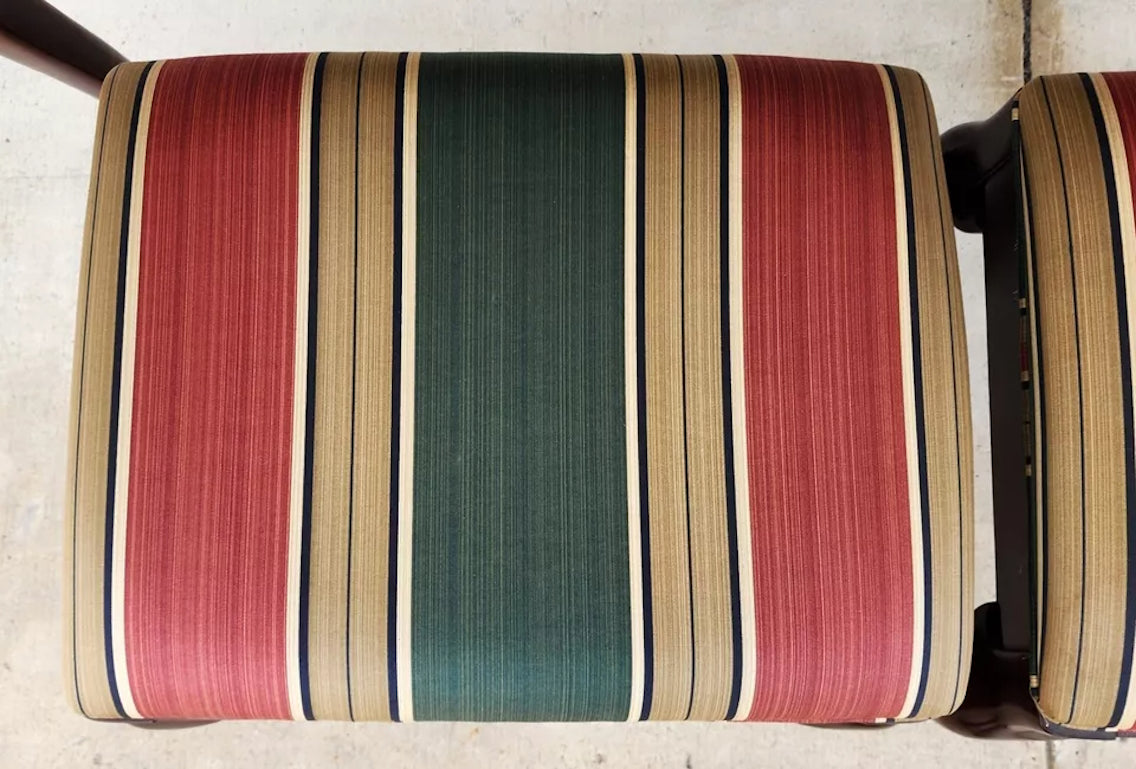 DREXEL Console Sofa Table with Ottomans