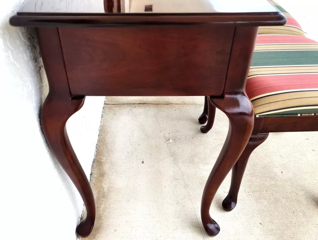 DREXEL Console Sofa Table with Ottomans