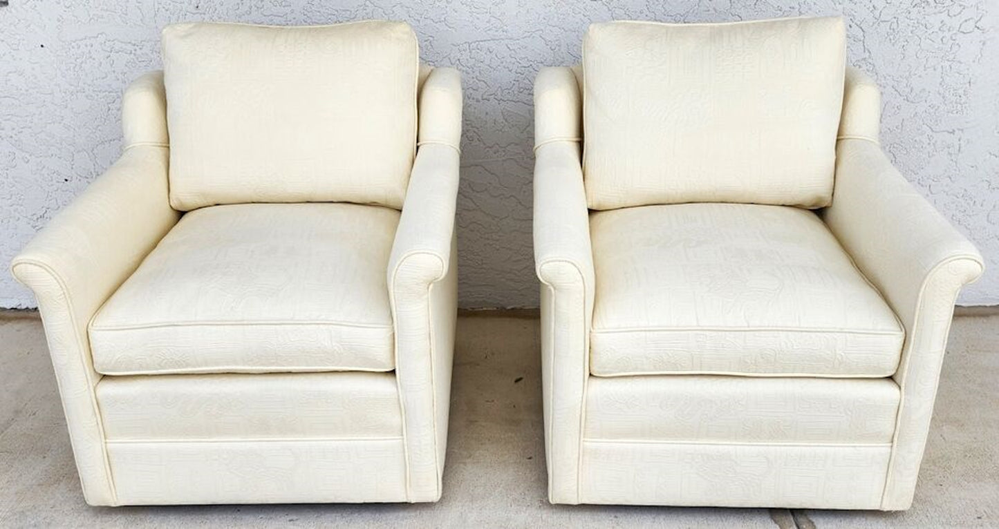 EJ Victor Style Lounge Chairs Pair