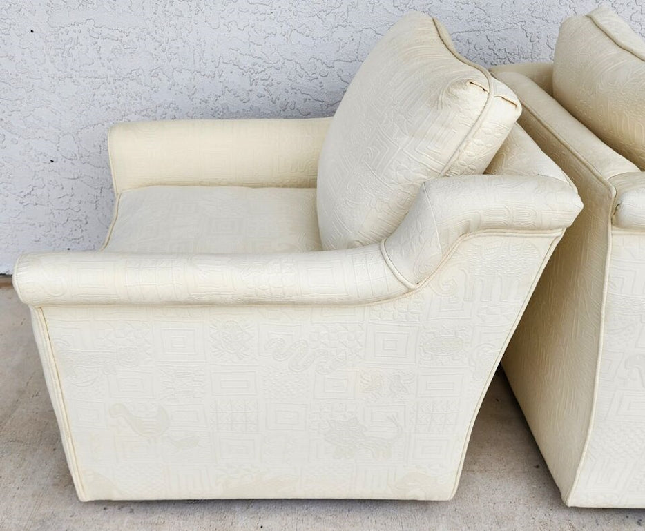 EJ Victor Style Lounge Chairs Pair