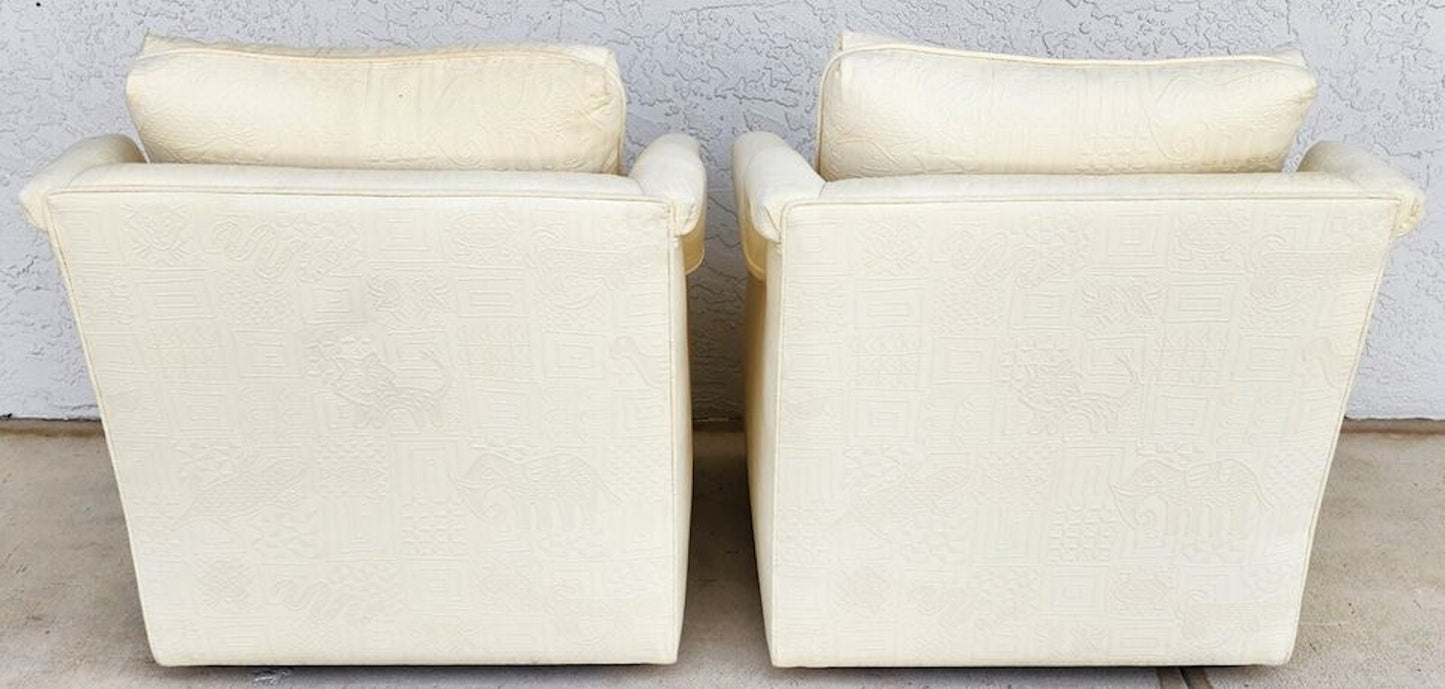 EJ Victor Style Lounge Chairs Pair