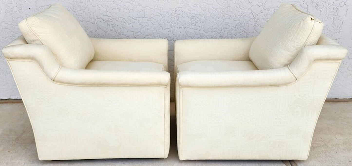 EJ Victor Style Lounge Chairs Pair