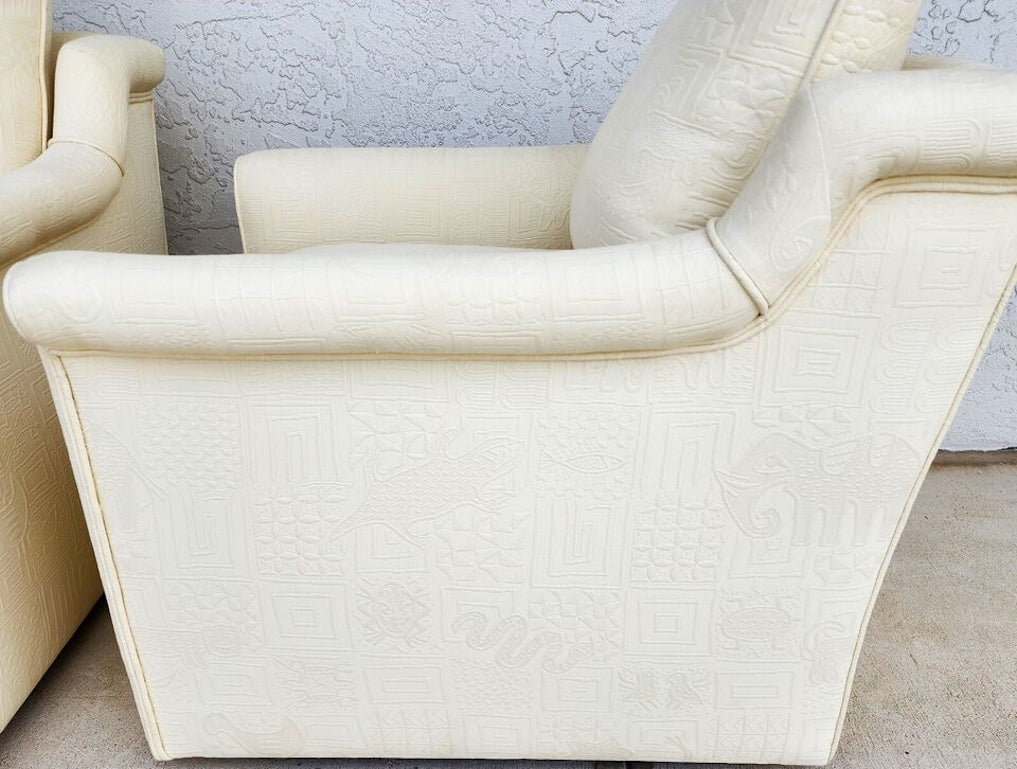 EJ Victor Style Lounge Chairs Pair