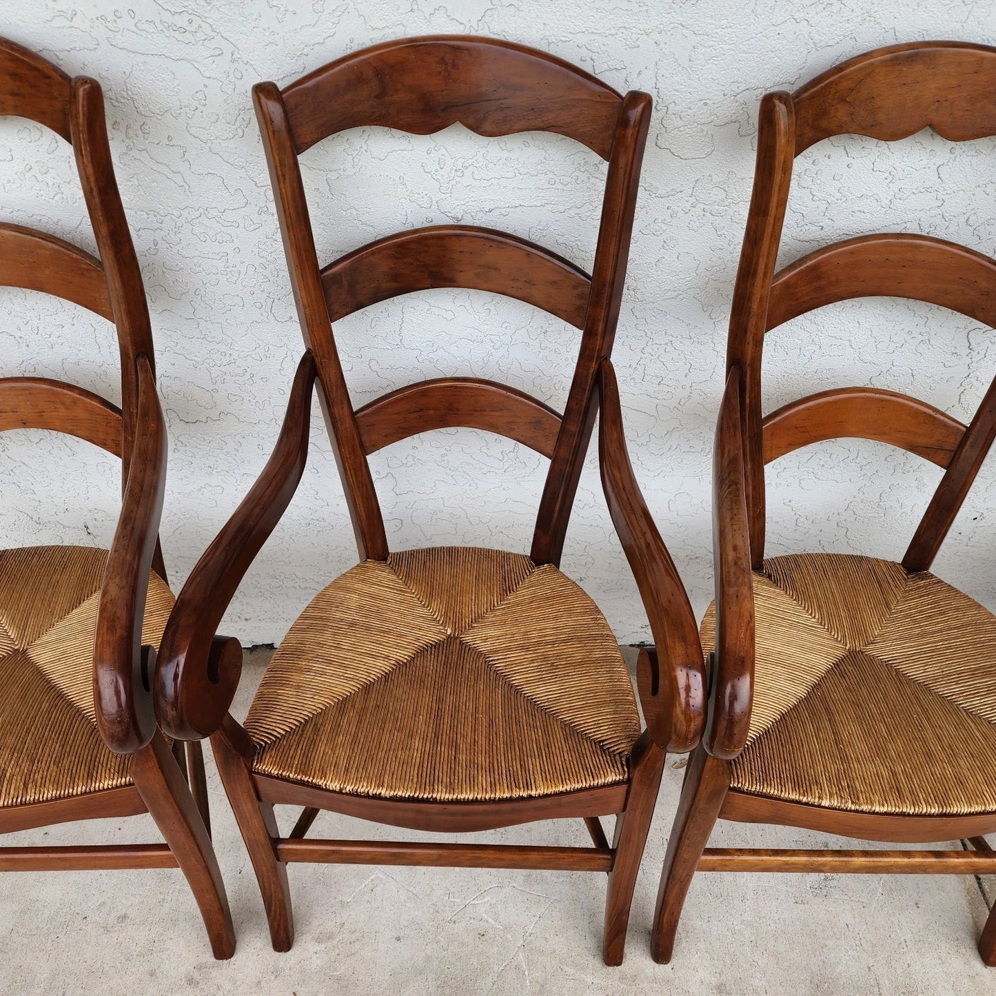Vintage French Country Dining Chairs Set of 8