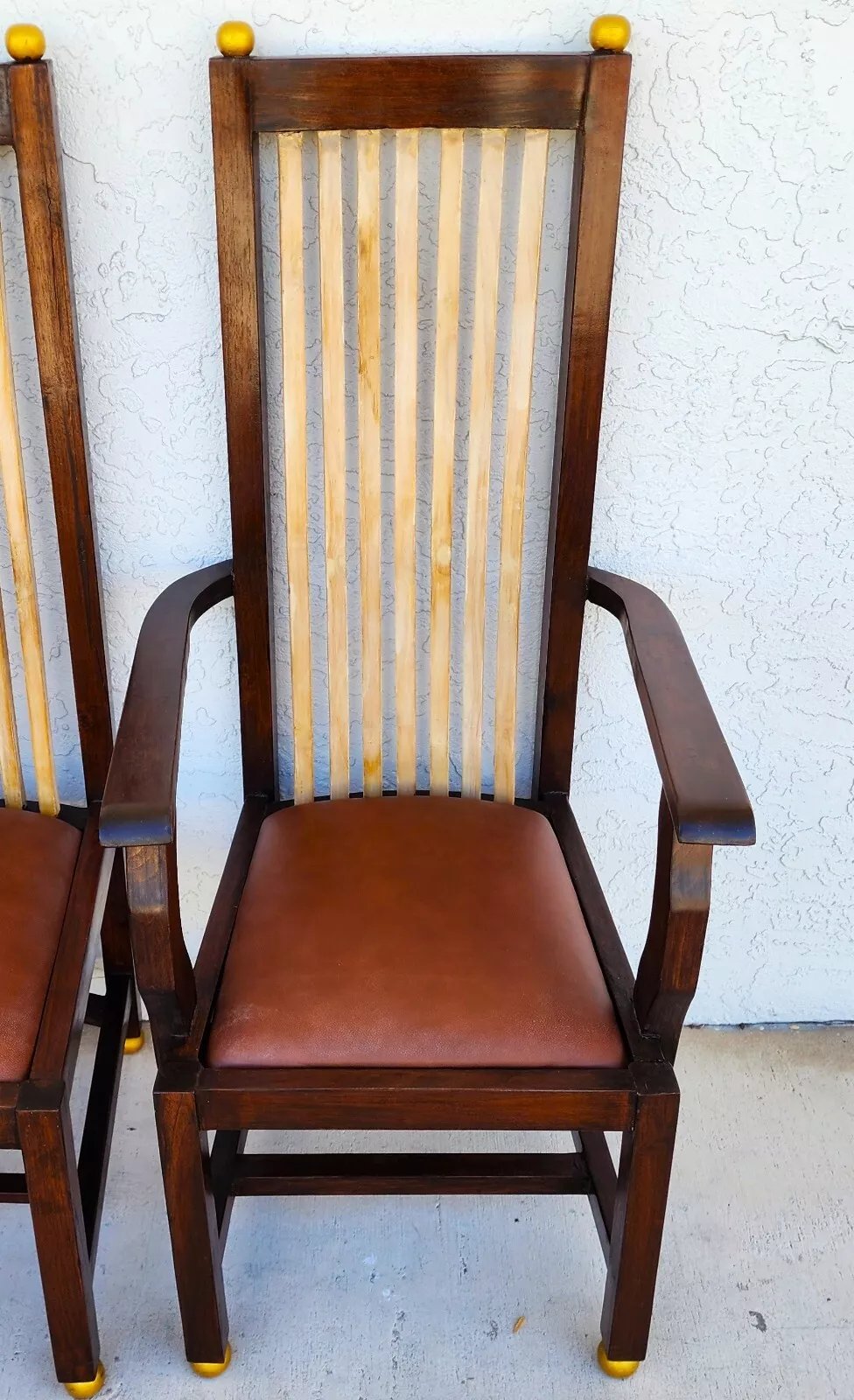 Frank Lloyd Wright Style Dining Chairs Set of 8