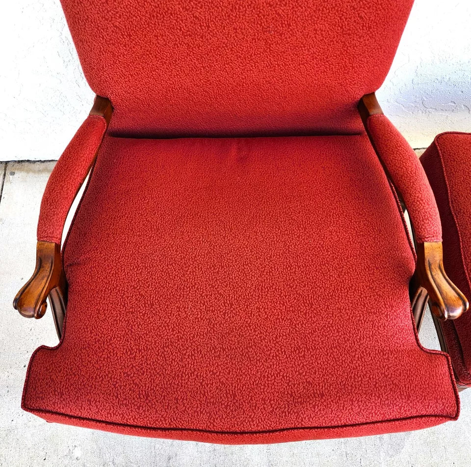 French Armchair & Ottoman