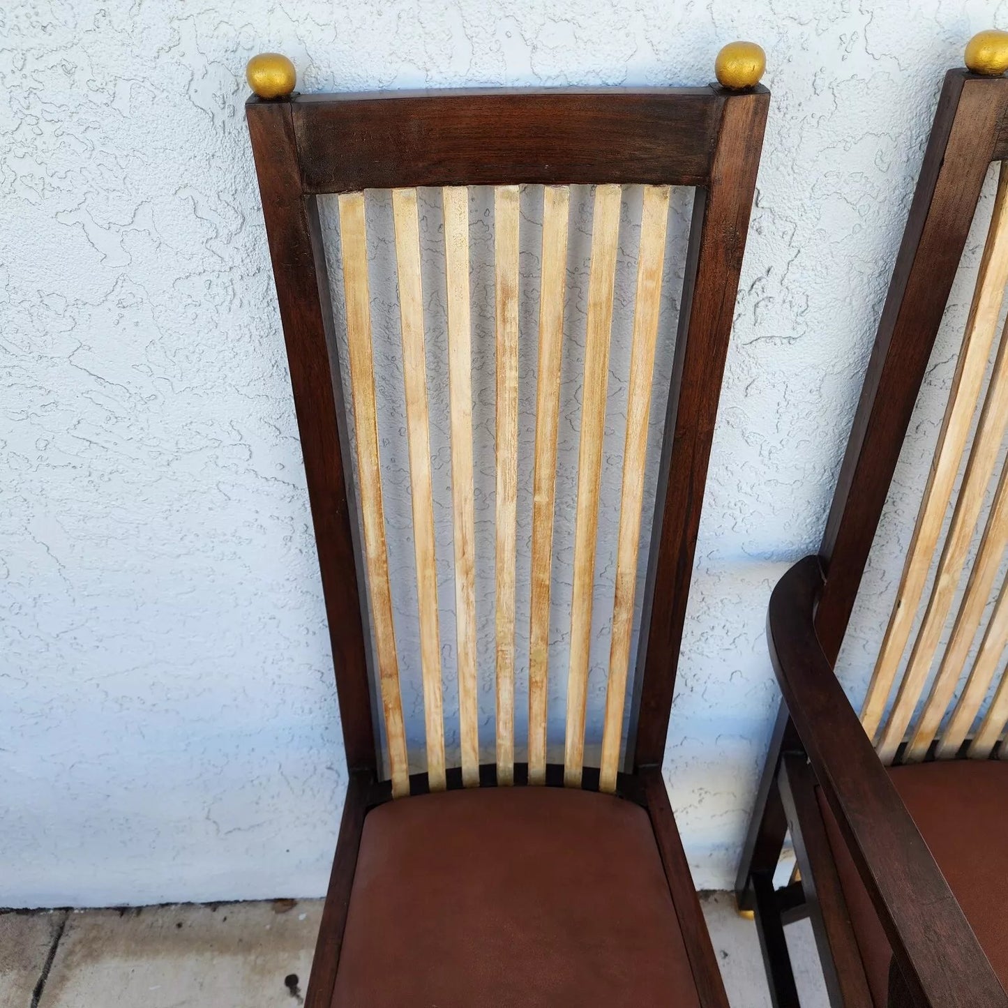 Frank Lloyd Wright Style Dining Chairs Set of 8