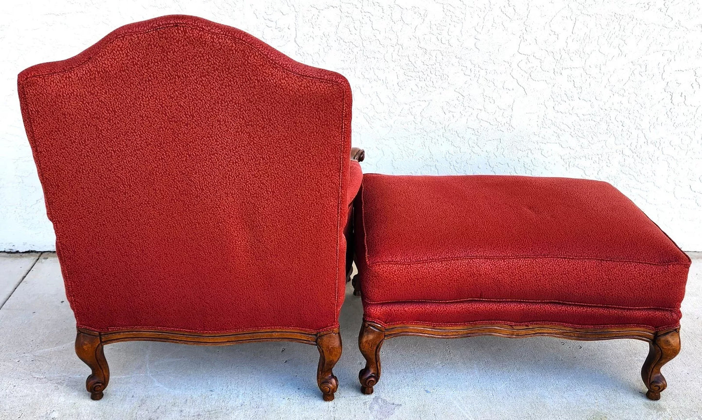 French Armchair & Ottoman