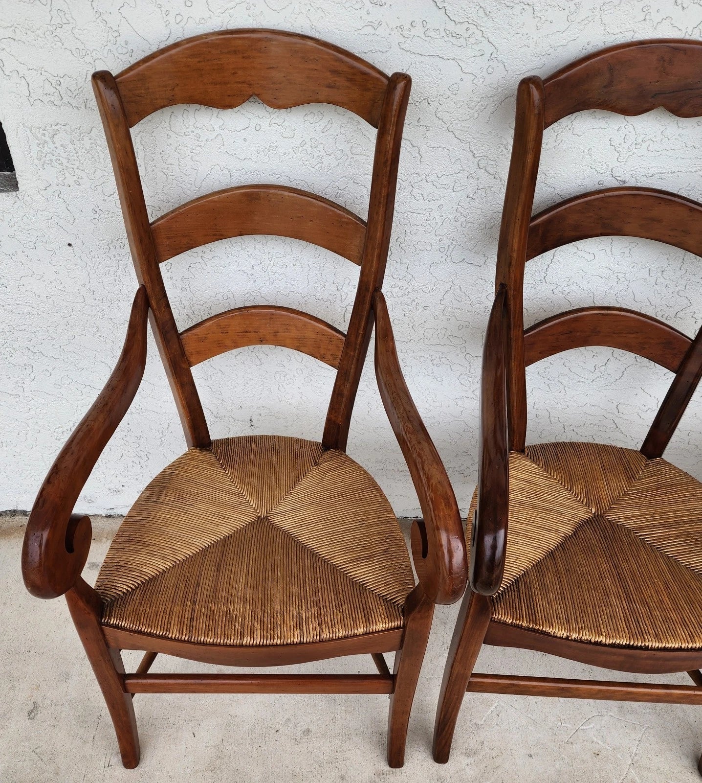 Vintage French Country Dining Chairs Set of 8