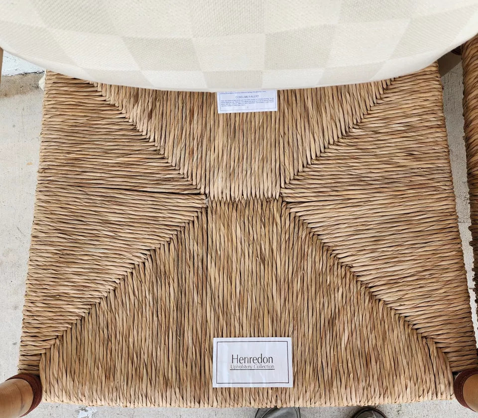 Henredon Palm Beach Coastal Rush Armchairs