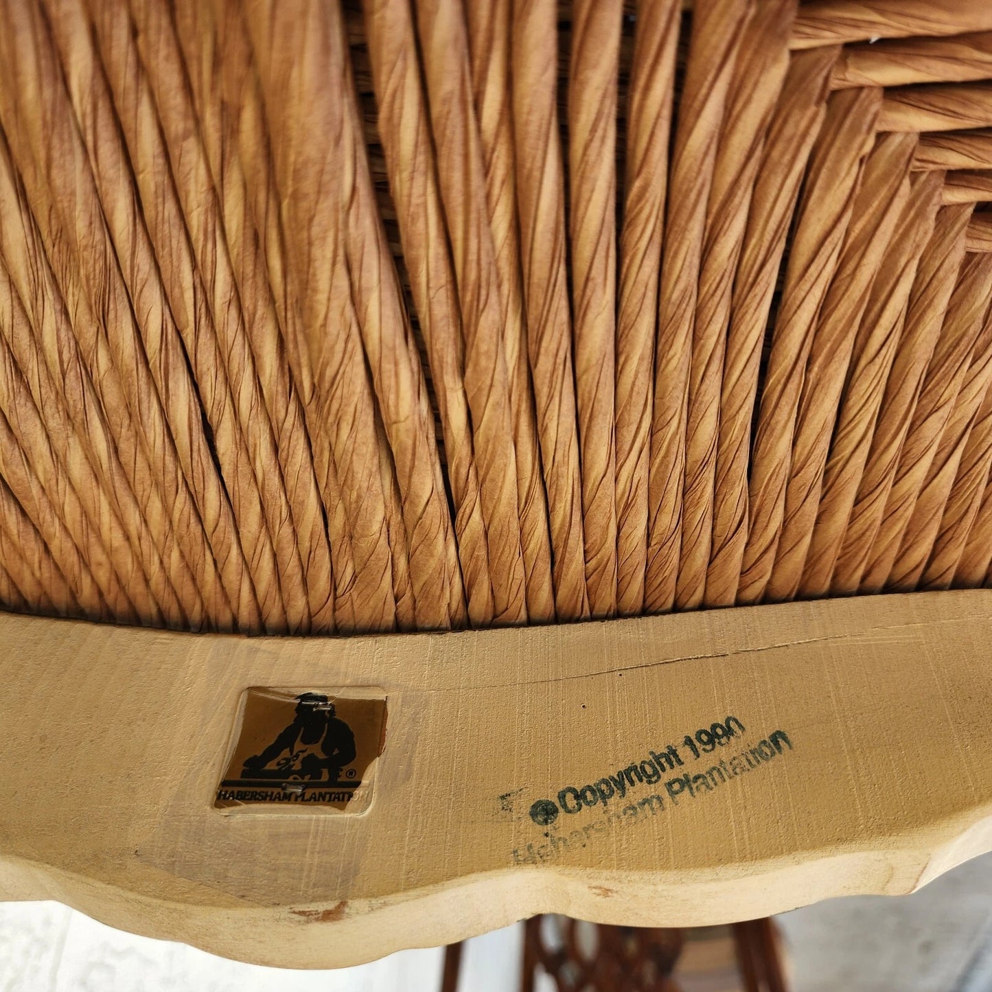 Habersham French Country Dining Chairs Rush Hand Painted