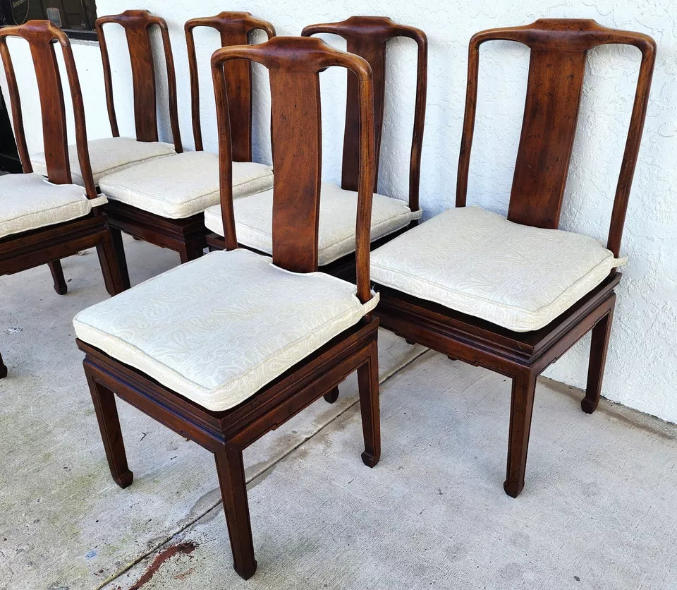 Henredon Ming Asian Dining Chairs 1950s