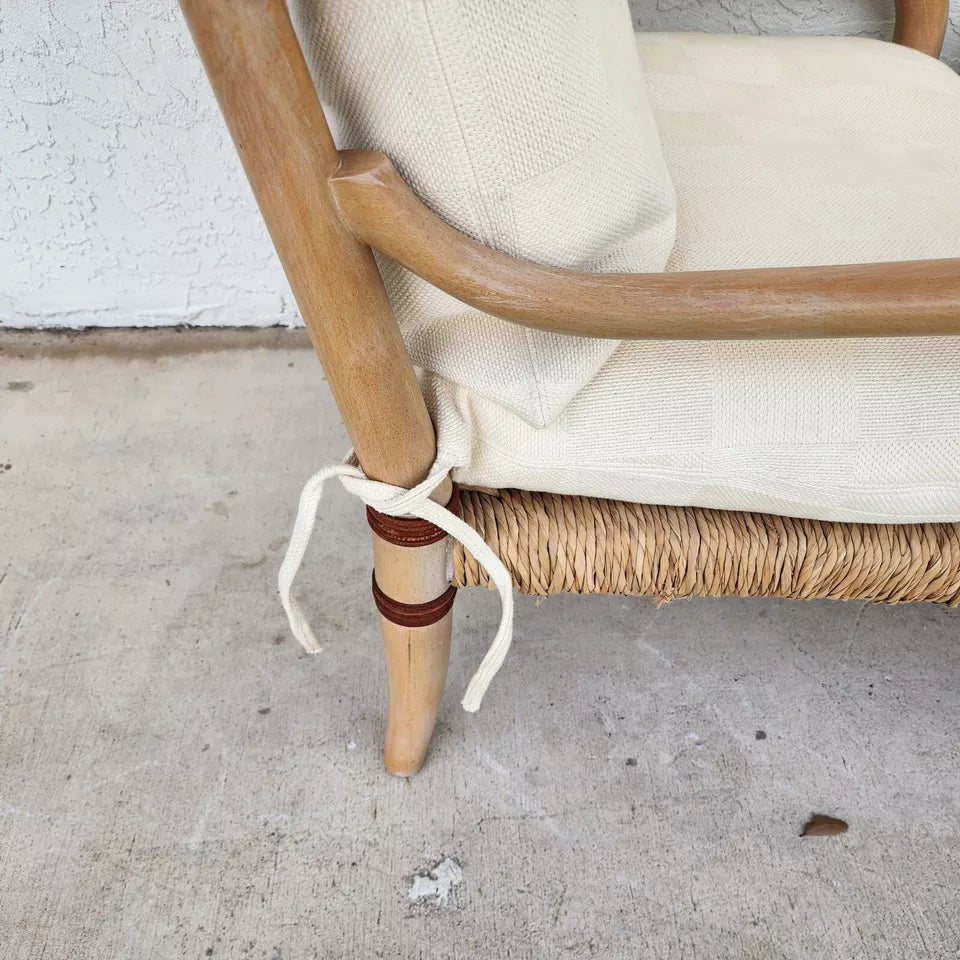 Henredon Palm Beach Coastal Rush Armchairs