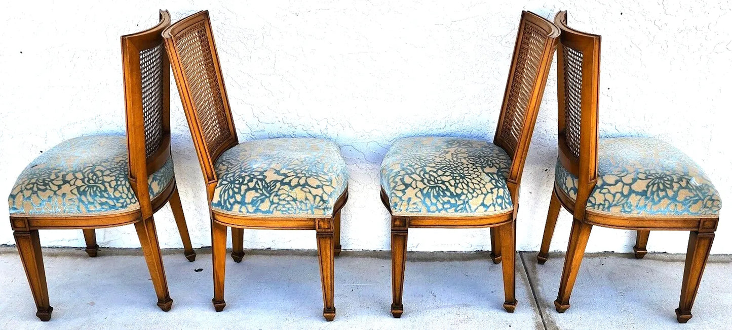 Vintage Cane Dining Chairs by Karges