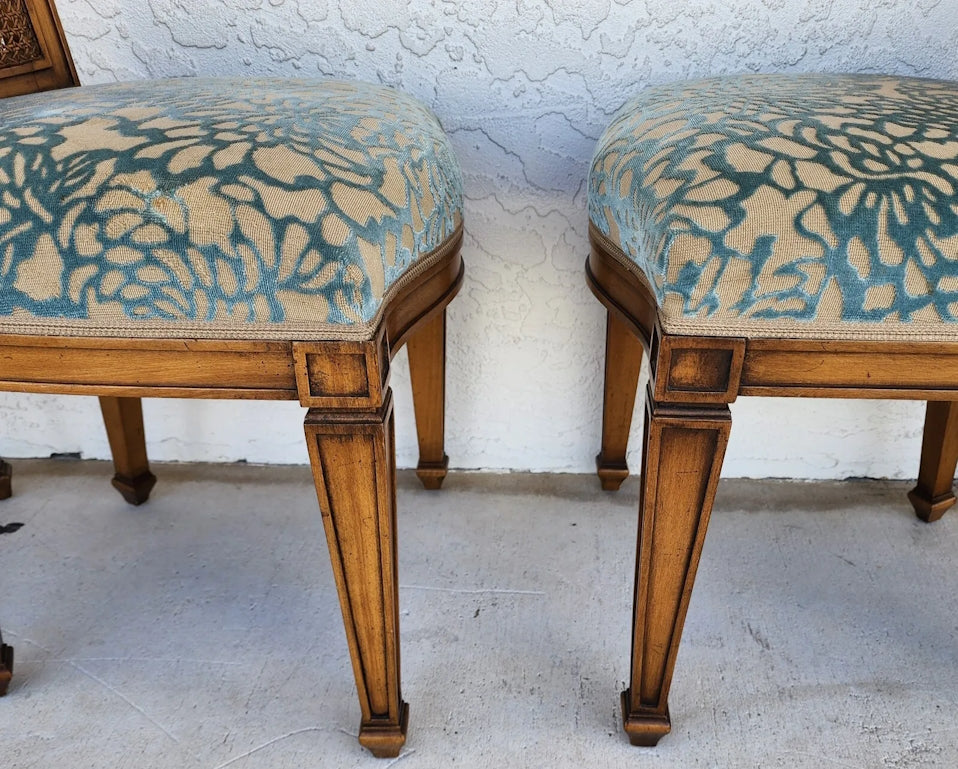 Vintage Cane Dining Chairs by Karges