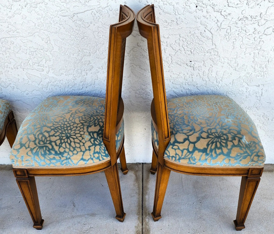 Vintage Cane Dining Chairs by Karges
