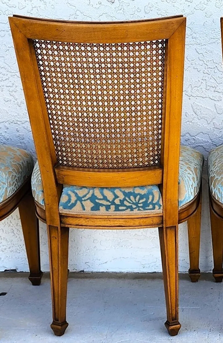 Vintage Cane Dining Chairs by Karges