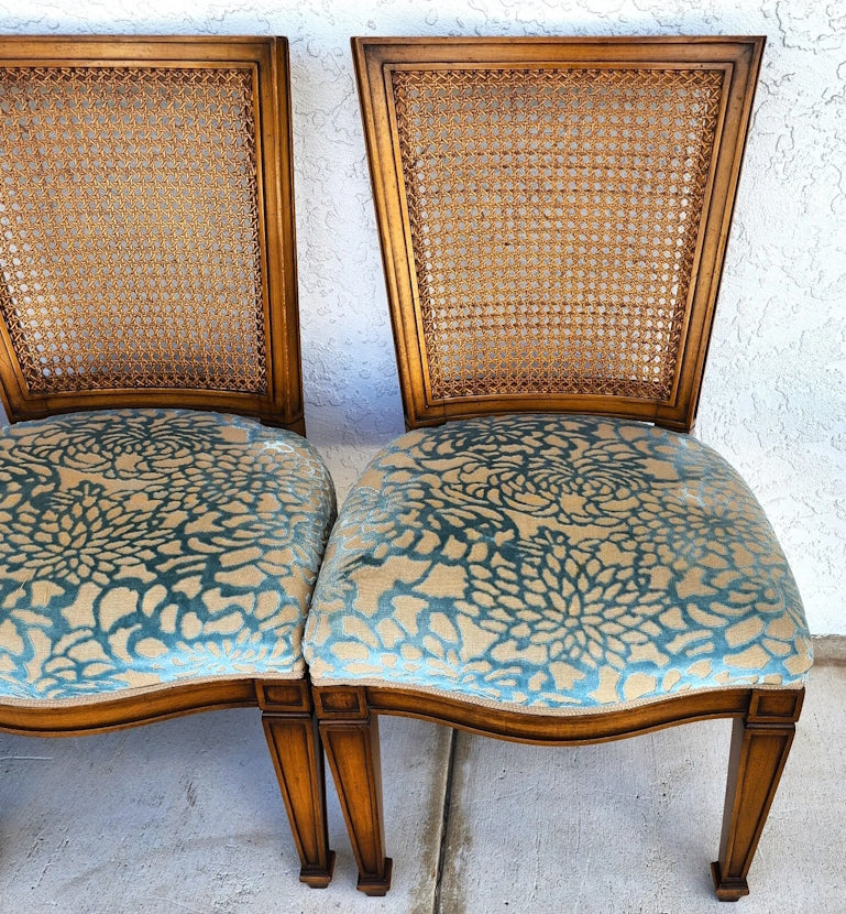 Vintage Cane Dining Chairs by Karges