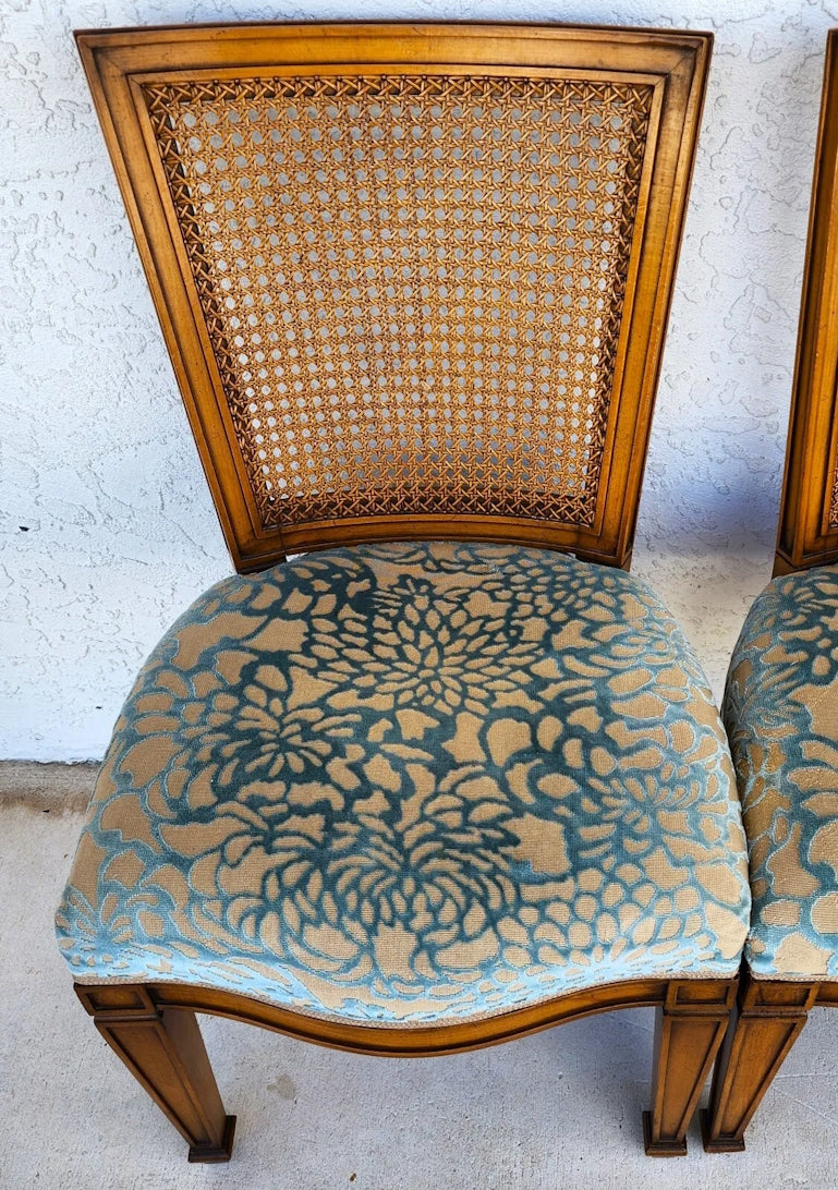 Vintage Cane Dining Chairs by Karges