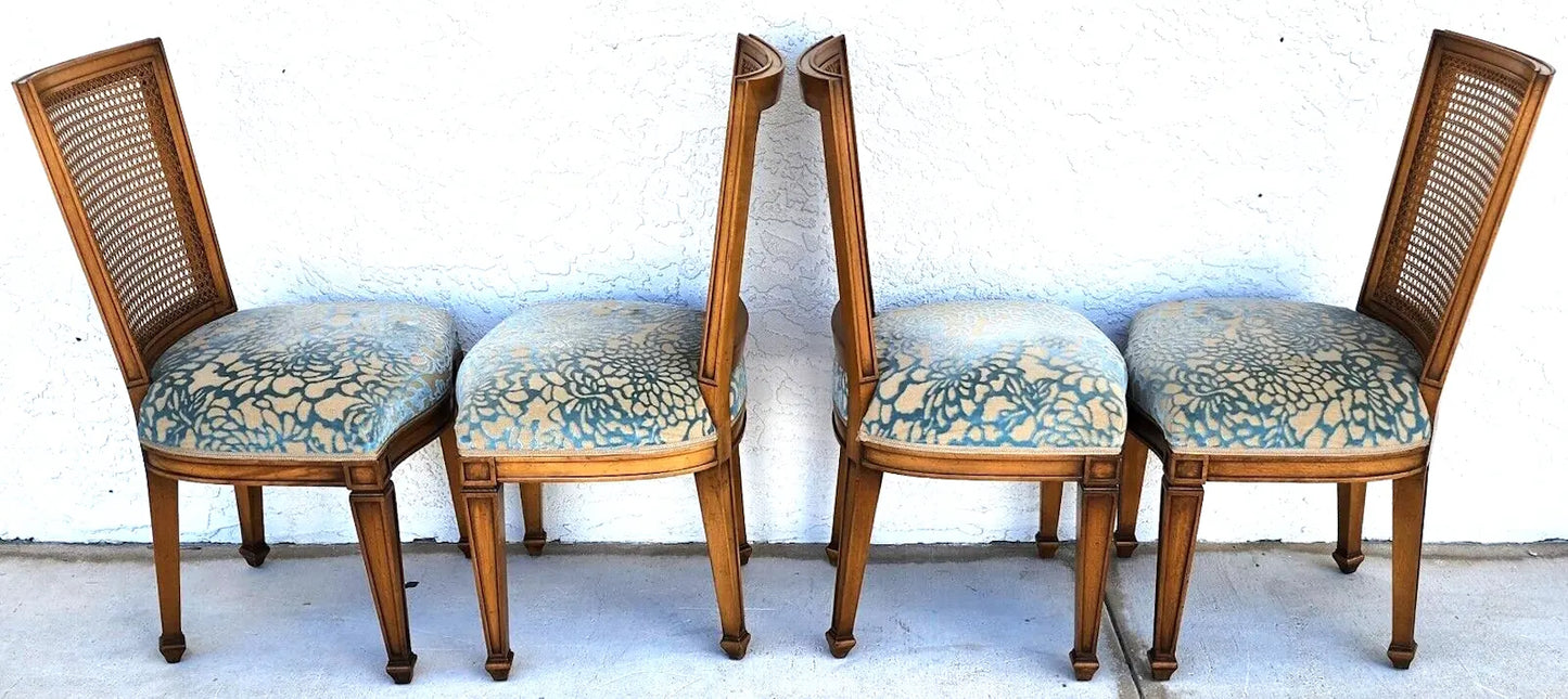 Vintage Cane Dining Chairs by Karges