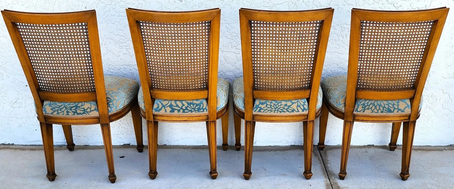 Vintage Cane Dining Chairs by Karges