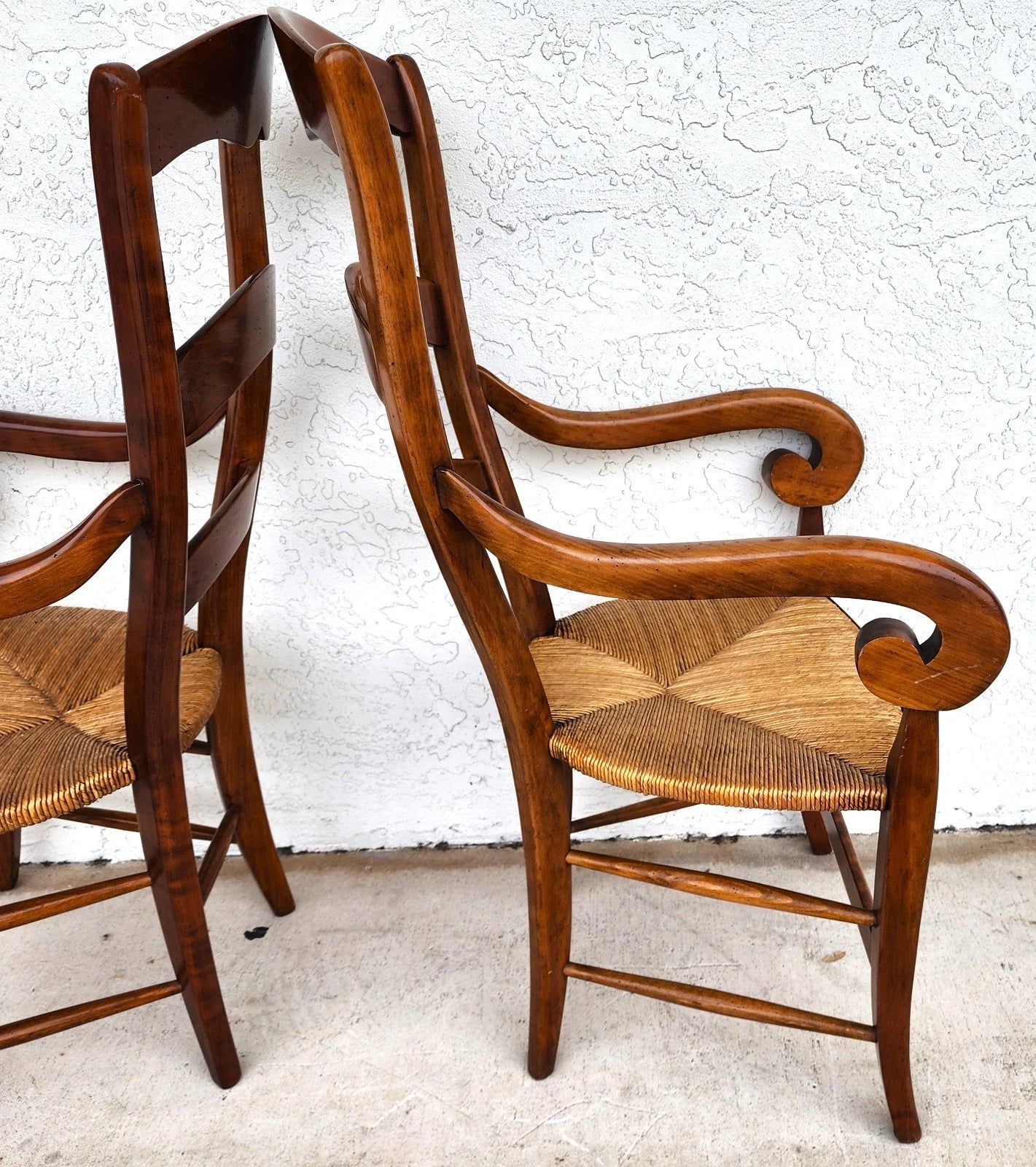Vintage French Country Dining Chairs Set of 8