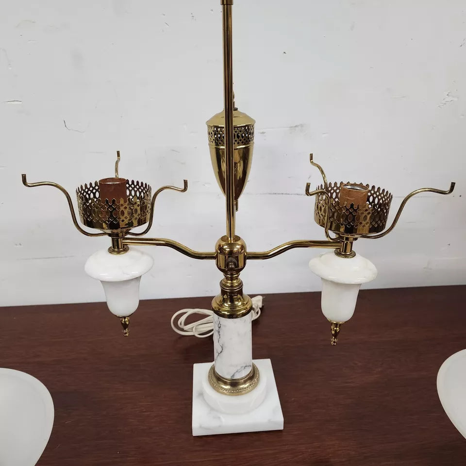 Vintage Italian Marble Student Lamp