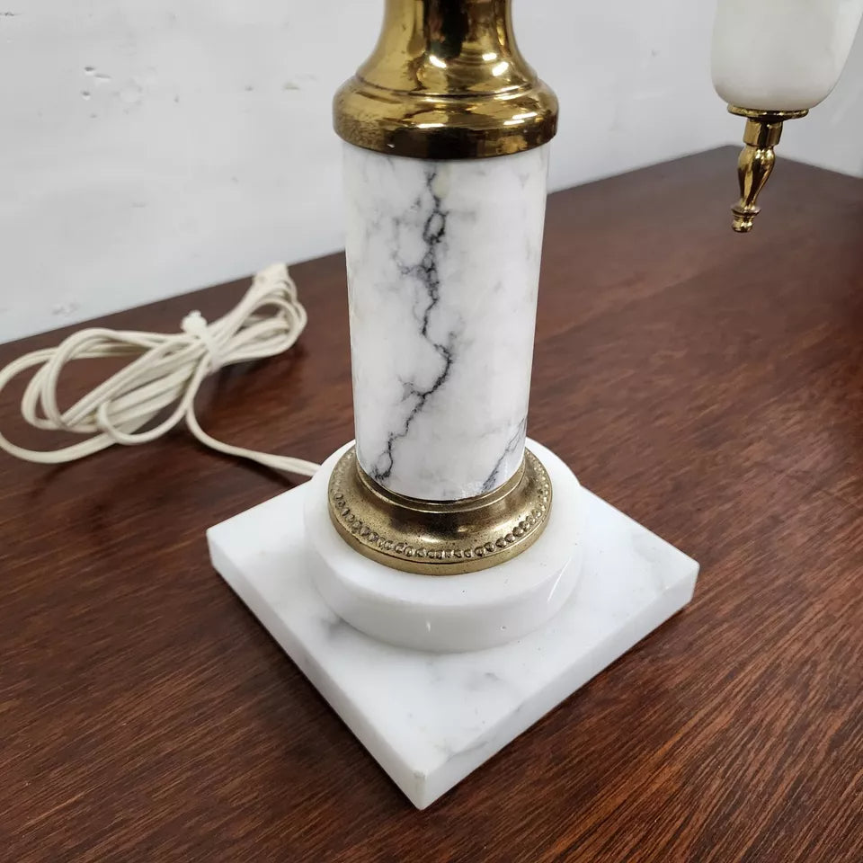 Vintage Italian Marble Student Lamp