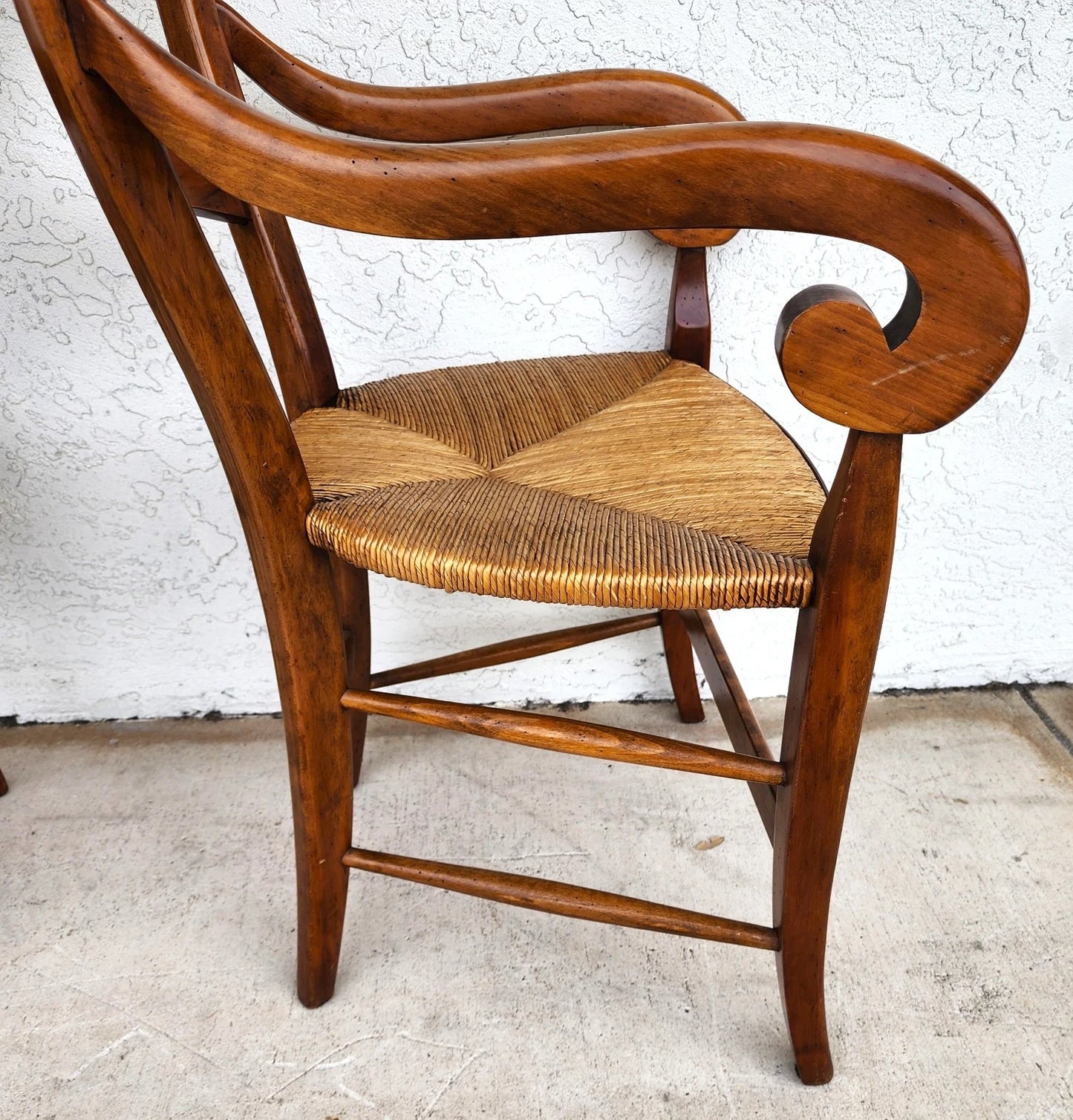 Vintage French Country Dining Chairs Set of 8