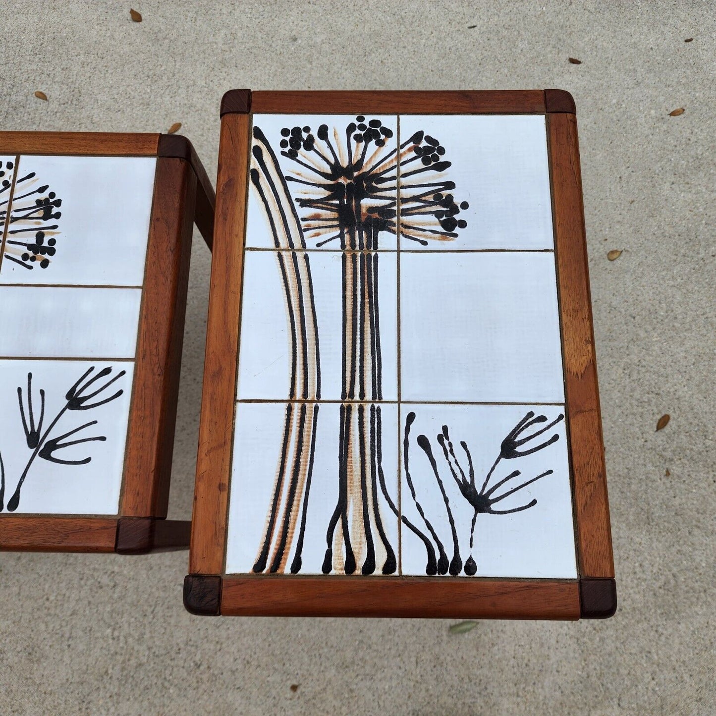 MCM Danish Nesting Tables Mobelfabrikken Toften Teak Tile