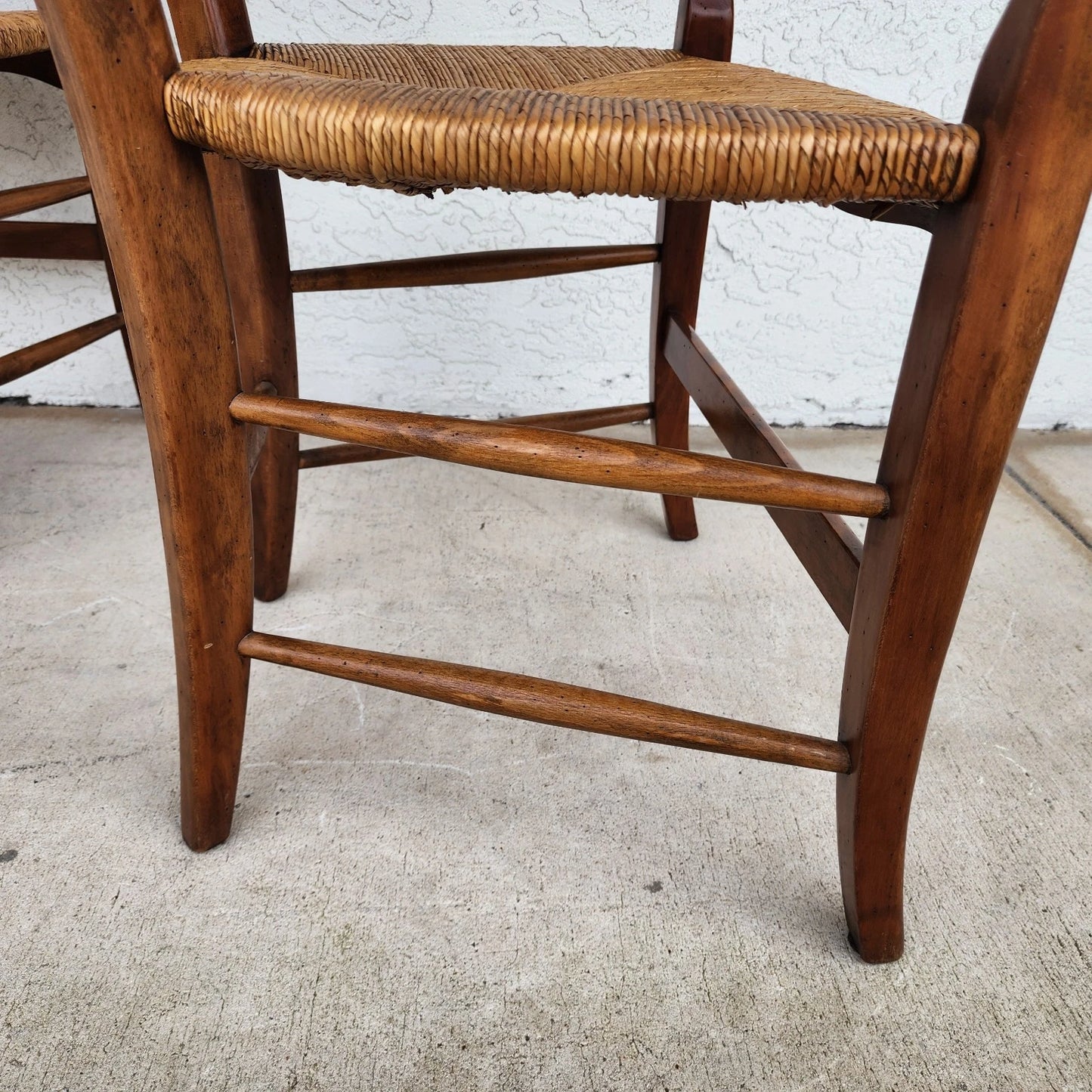 Vintage French Country Dining Chairs Set of 8