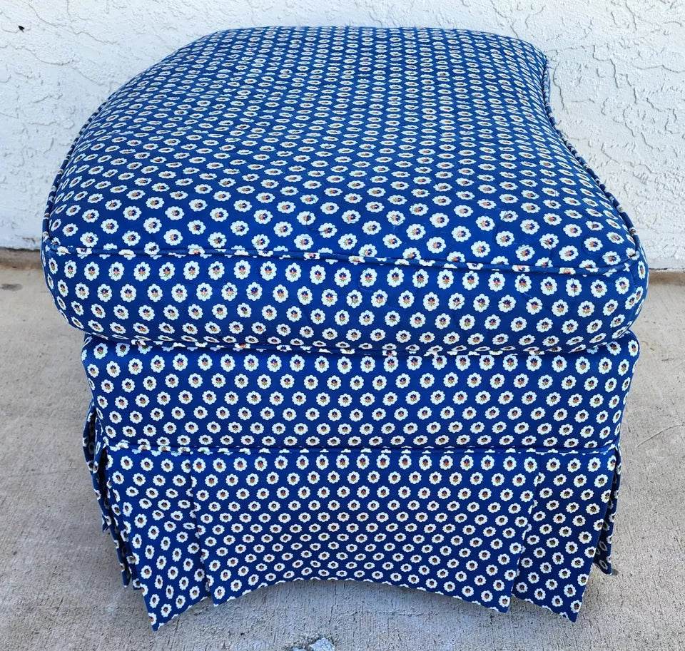 Floral Rolling Ottoman