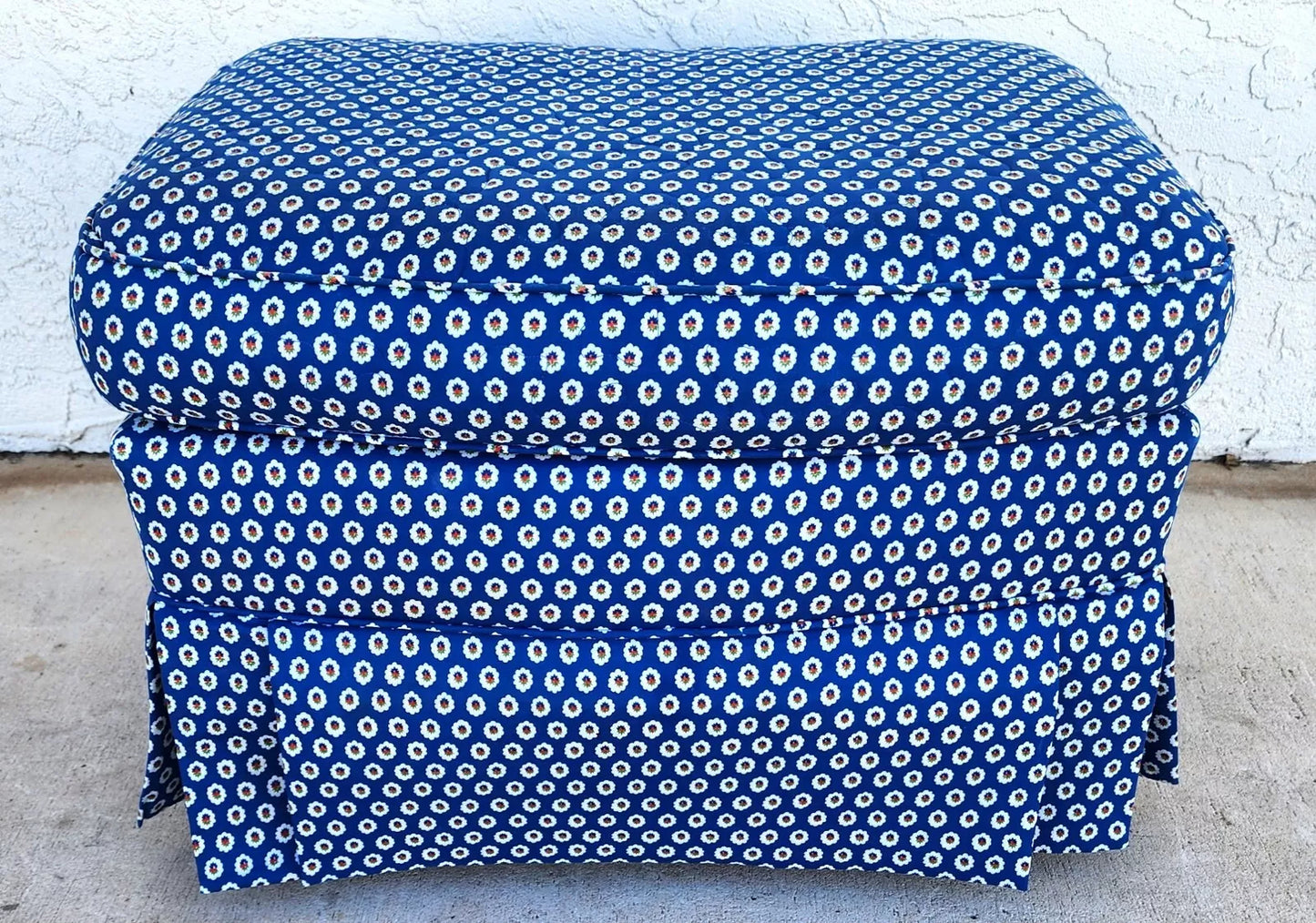 Floral Rolling Ottoman