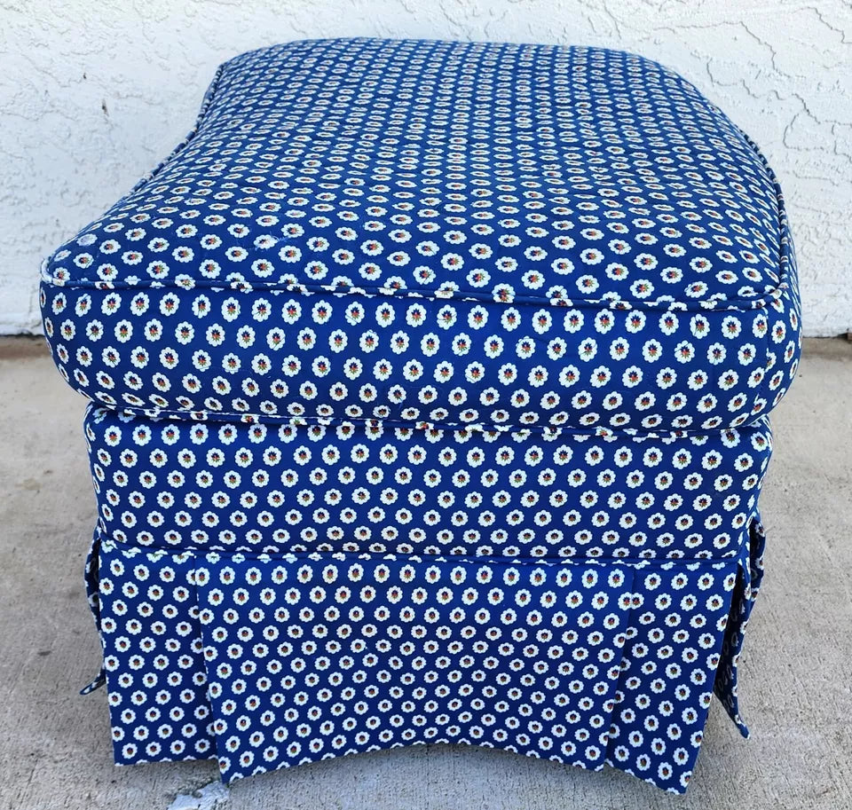 Floral Rolling Ottoman