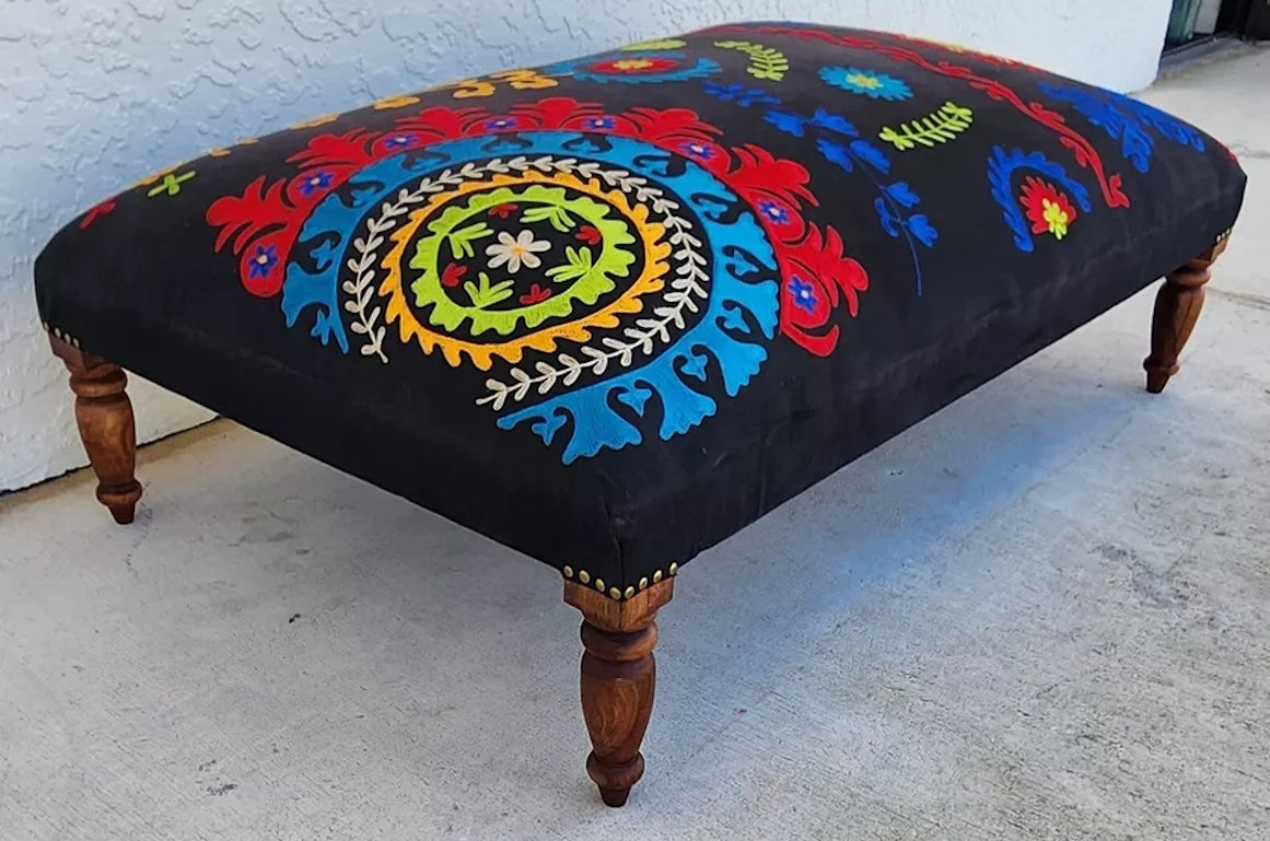 Ottoman Table Hand Embroidered