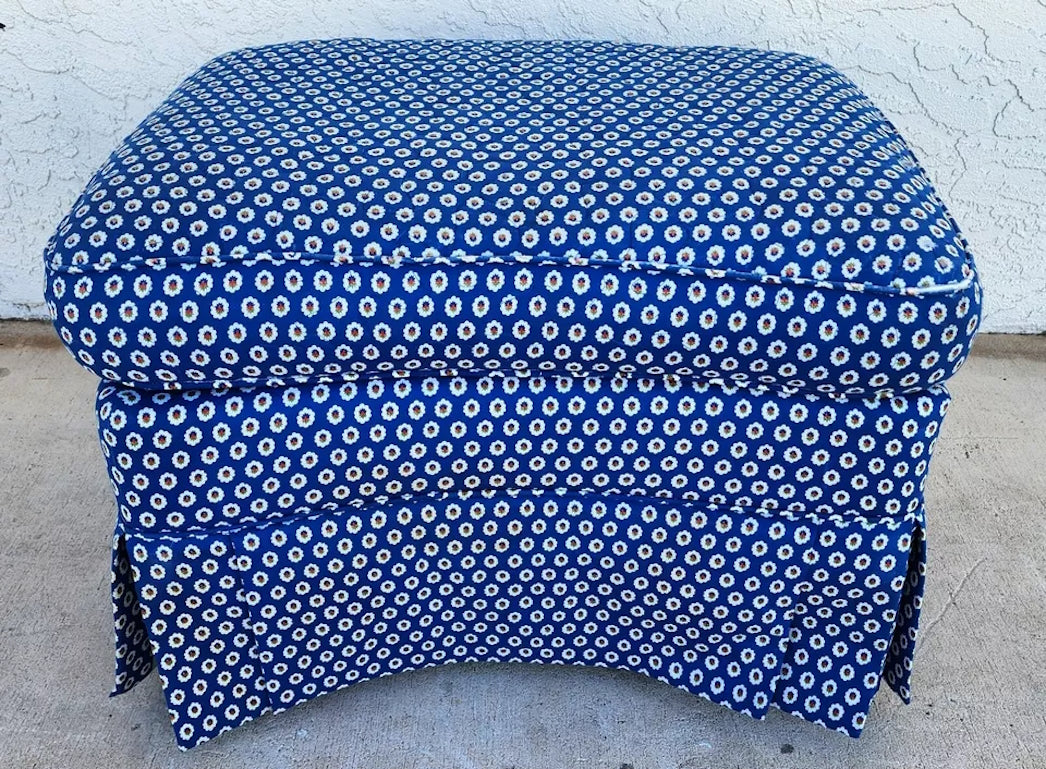 Floral Rolling Ottoman