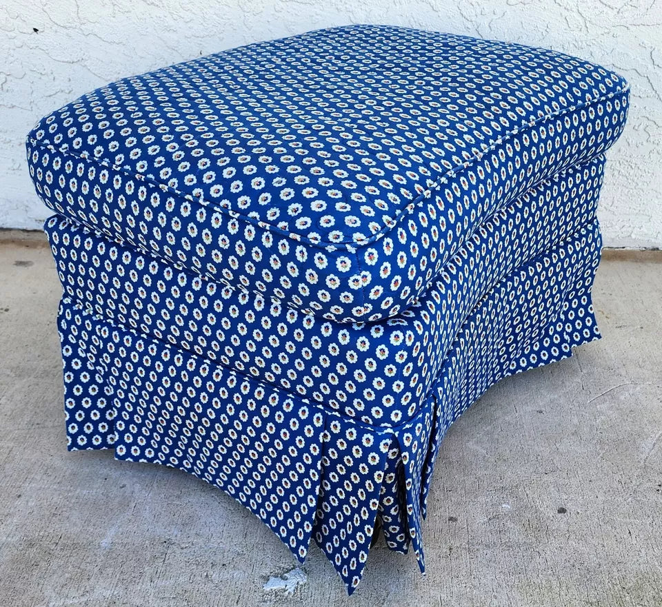 Floral Rolling Ottoman